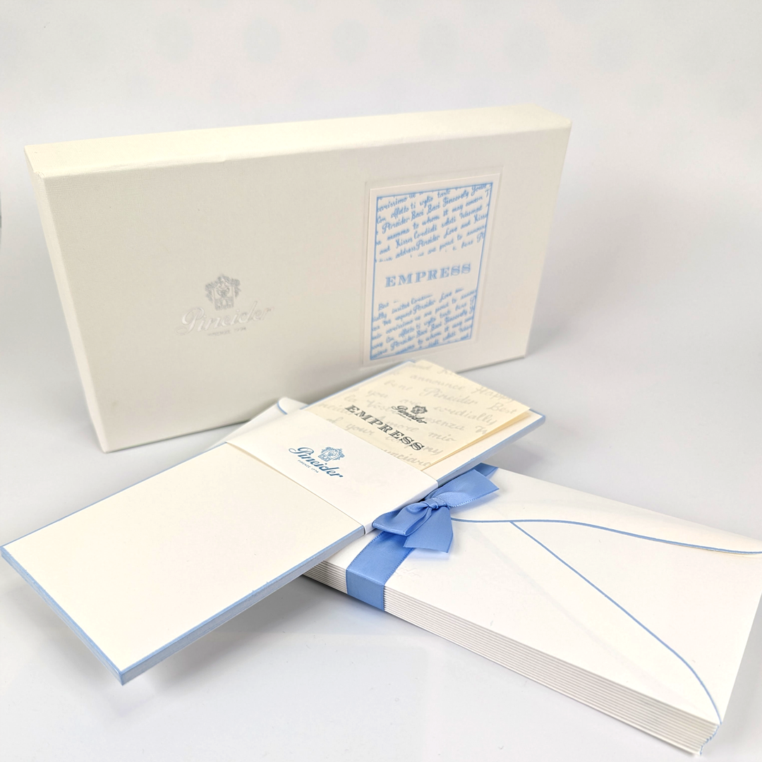 Pineider Empress - 8.5" x 3.75" Notecard &amp; Envelope Box (12ct)