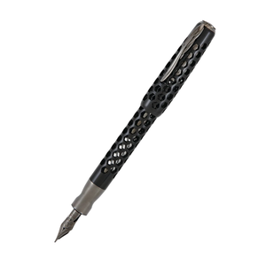 Pineider Honeycomb Fountain Pen - Black Knight