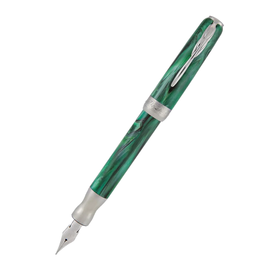 Pineider La Grande Bellezza Gemstones Fountain Pen - Malachite Green