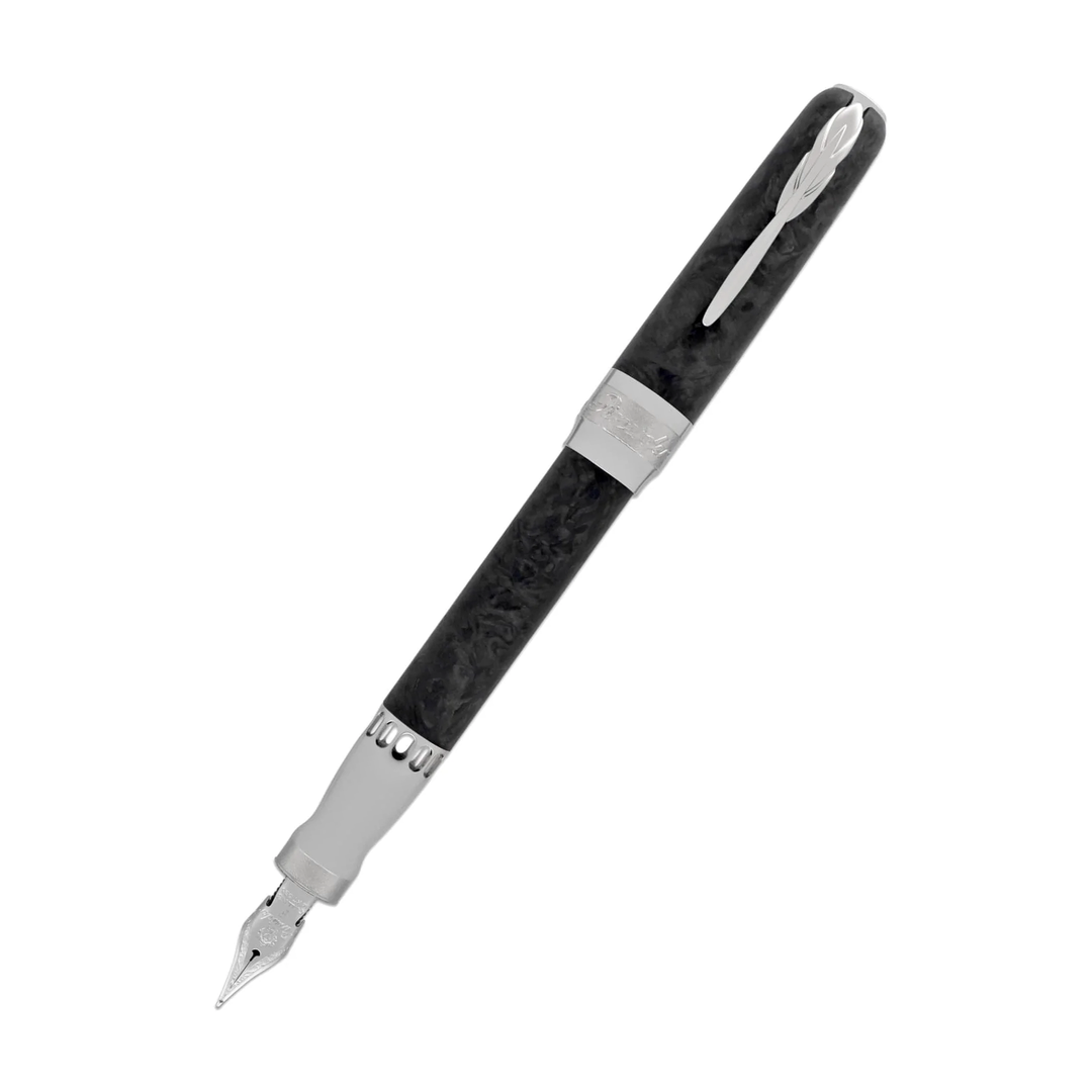 Pineider Mystery Filler Fountain Pen - Forged Carbon