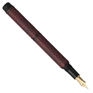 Platinum Izumo Bamboo Weaving Fountain Pen - #15 Benikabairo