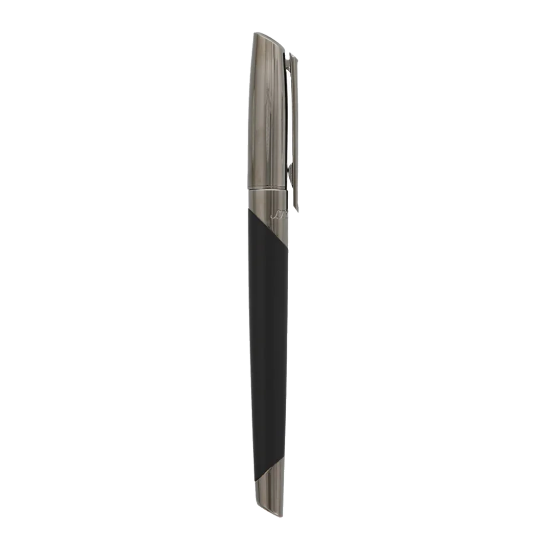 S.T. Dupont Défi Millenium Fountain Pen - Gunmetal &amp; Matte Black