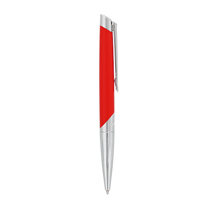 S.T. Dupont Défi Millenium Ballpoint Pen - Silver &amp; Red