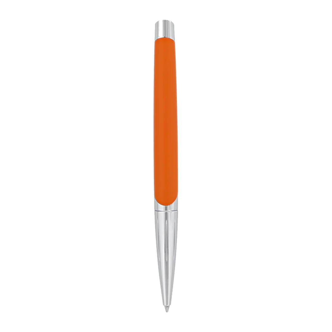 S.T. Dupont Défi Millenium Ballpoint Pen - Silver &amp; Matte Orange