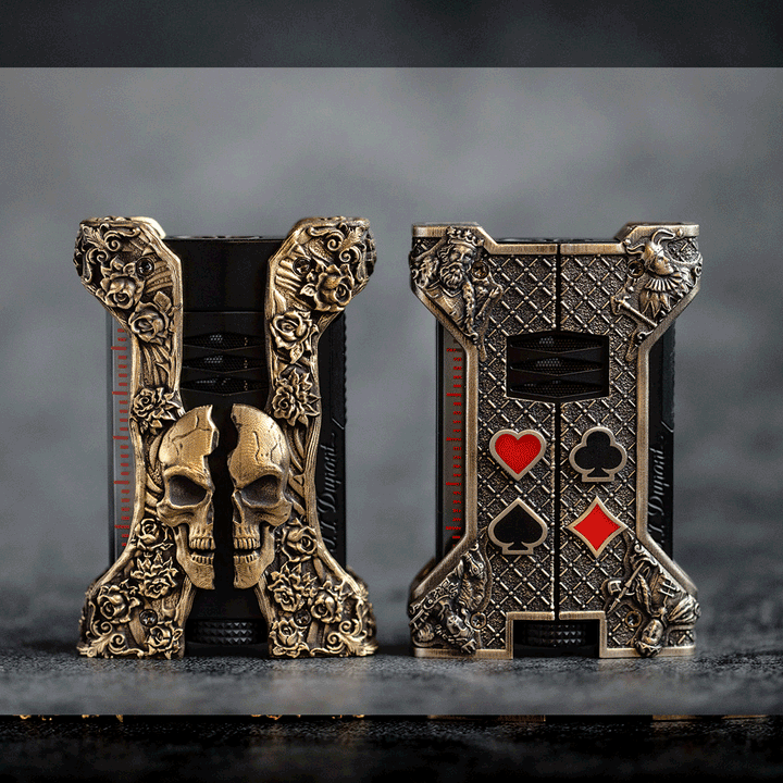 S.T. Dupont Defi XXtreme Skull &amp; Roses Lighter