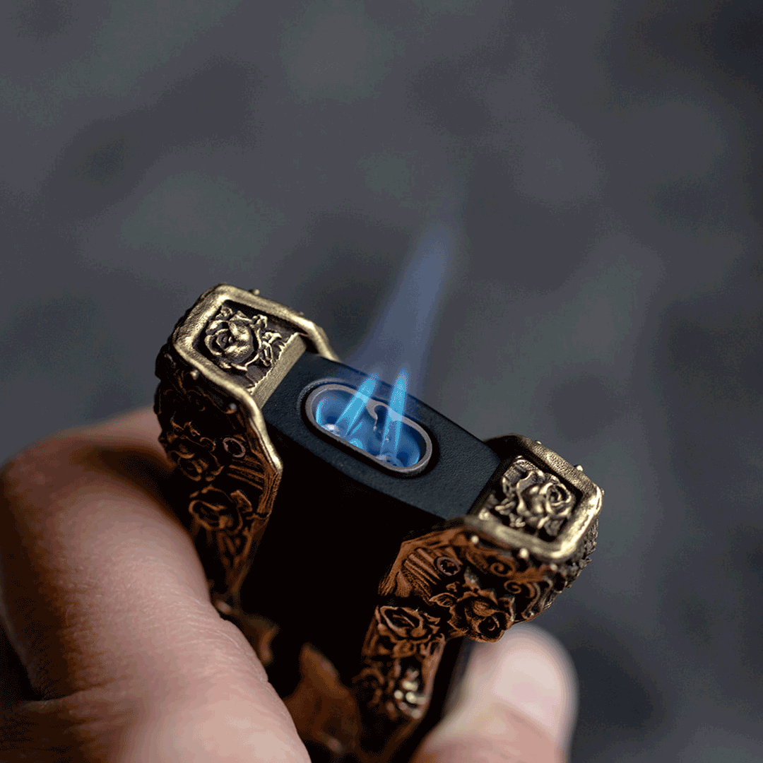 S.T. Dupont Defi XXtreme Skull &amp; Roses Lighter
