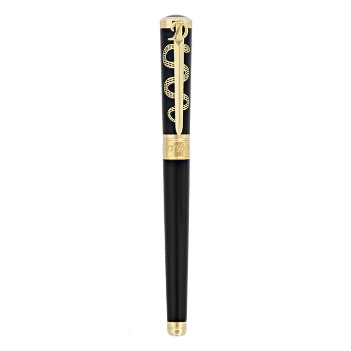 S.T. Dupont Liberté Hippocrate Sword Black &amp; Gold Rollerball