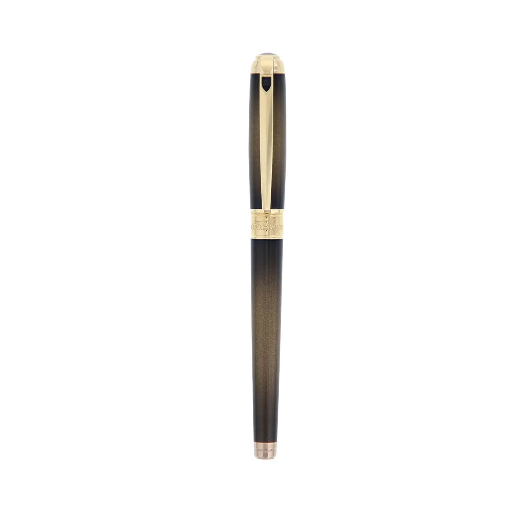 S.T. Dupont Line D Medium Fountain Pen - Sunburst Bronze