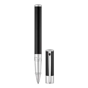 S.T. Dupont D-Initial Rollerball Pen - Black & Chrome