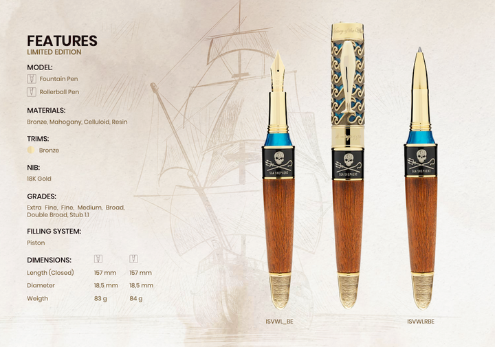 Montegrappa Sea Shepherd Victory of the Whale - Rollerball