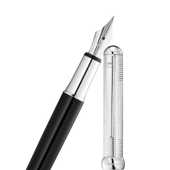 Waldmann Chess Fountain Pen - Steel