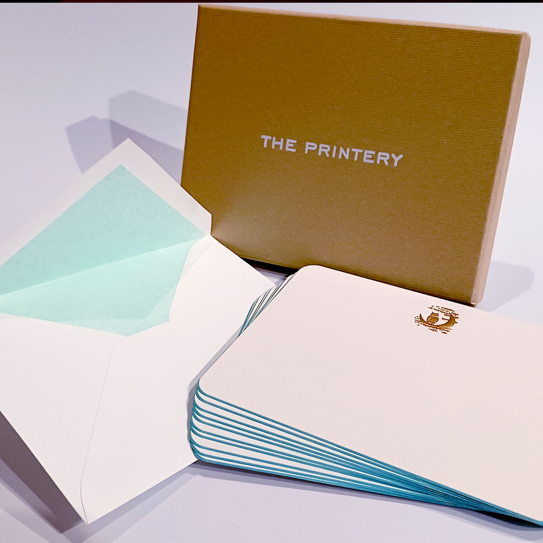 The Printery Engraved Cards - Owl &amp; Moon (10ct.)