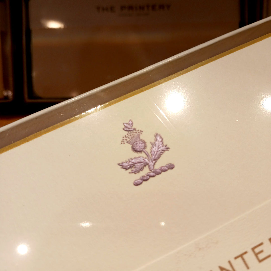 The Printery Engraved Cards - Thistle (10ct.)