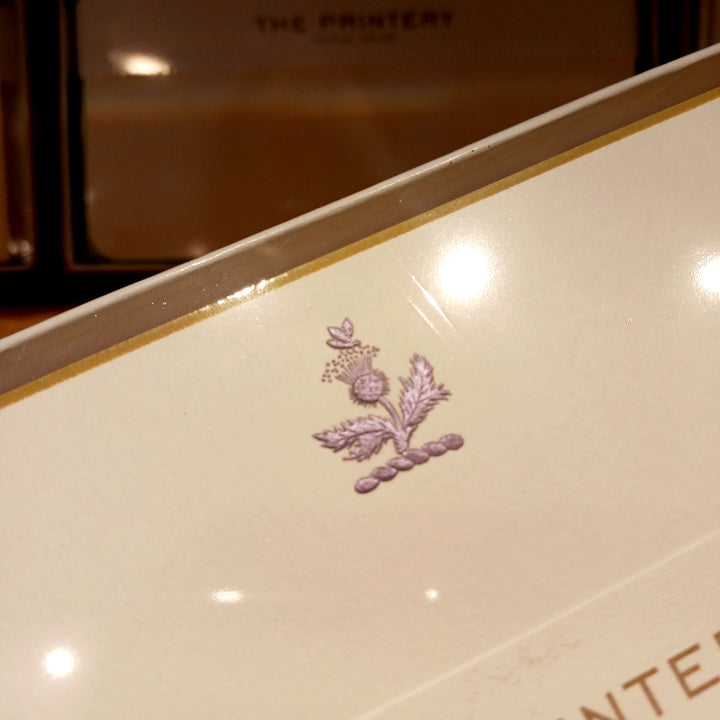 The Printery Engraved Cards - Thistle (10ct.)