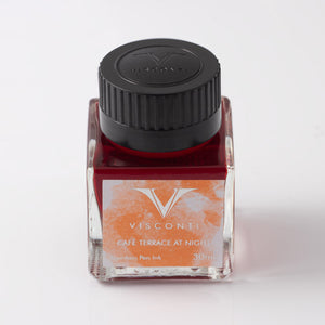 Visconti Van Gogh Café Terrace at Night - Ink - Orange
