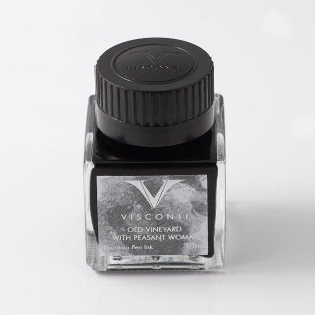 Visconti Van Gogh Old Vineyard with Peasant Woman - Ink - Grey