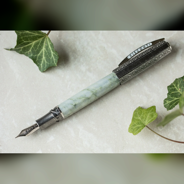 Visconti il Magnifico Fountain Pen - Green Marble