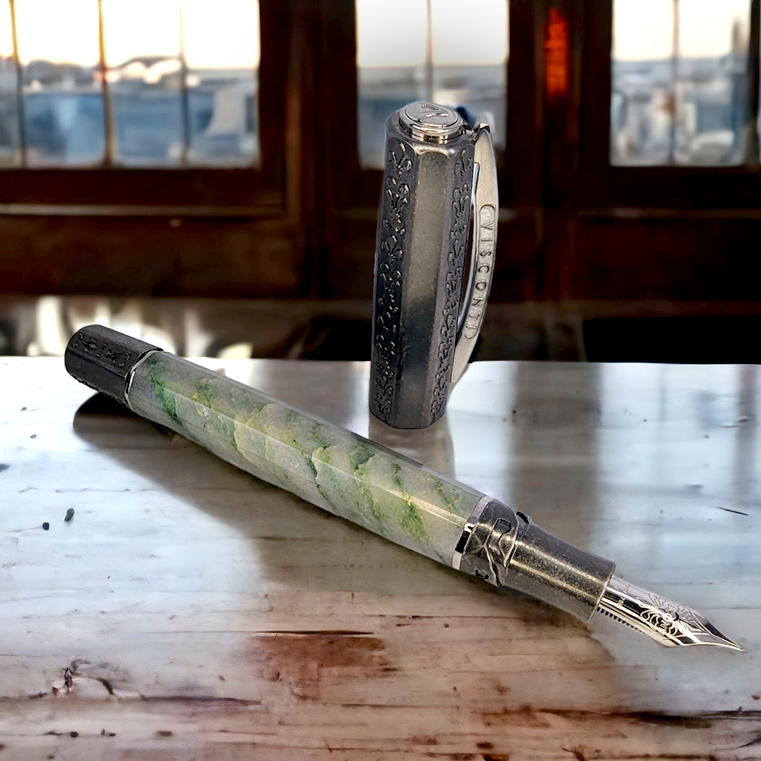 Visconti il Magnifico Fountain Pen - Green Marble