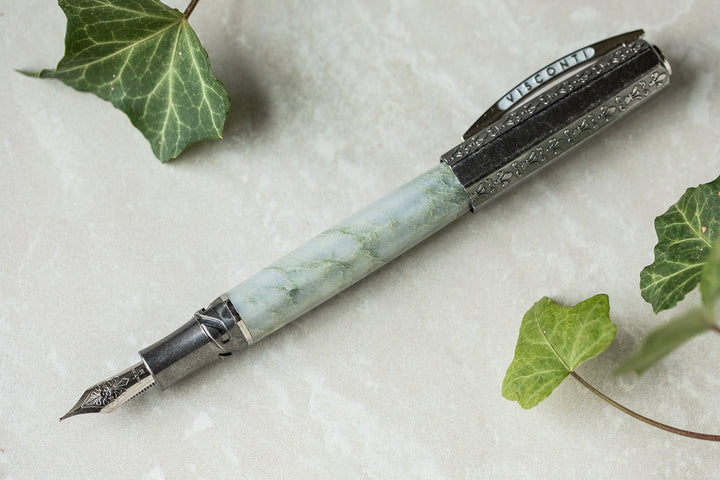 Visconti il Magnifico Rollerball Pen - Green Marble
