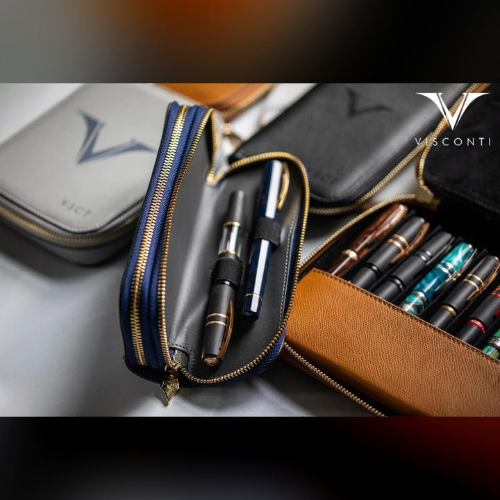 Visconti 12 Pen Leather Case
