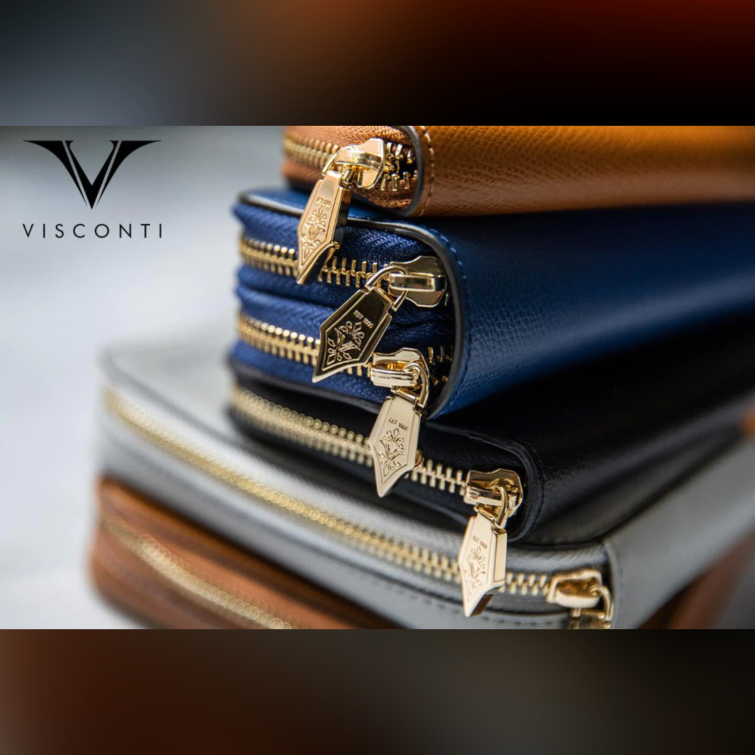 Visconti 3 Pen Leather Case