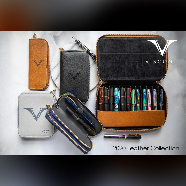 Visconti 12 Pen Leather Case