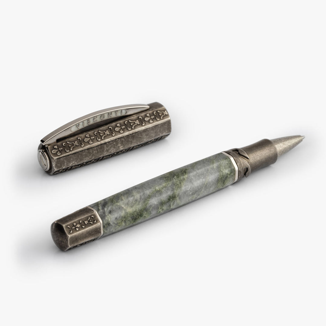 Visconti il Magnifico Rollerball Pen - Green Marble