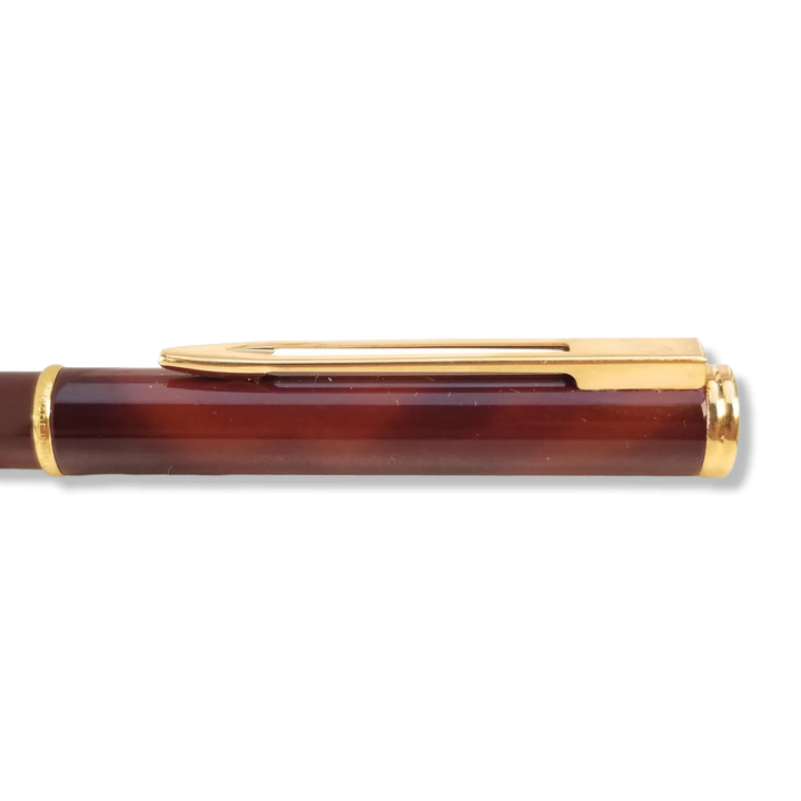 Waterman Maestro Brown Marbled Lacquer and Gold - Slim Fountain Pen