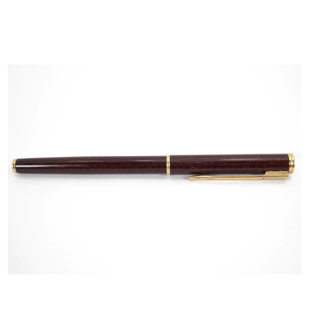 Waterman Maestro Brown Marbled Lacquer and Gold - Slim Fountain Pen
