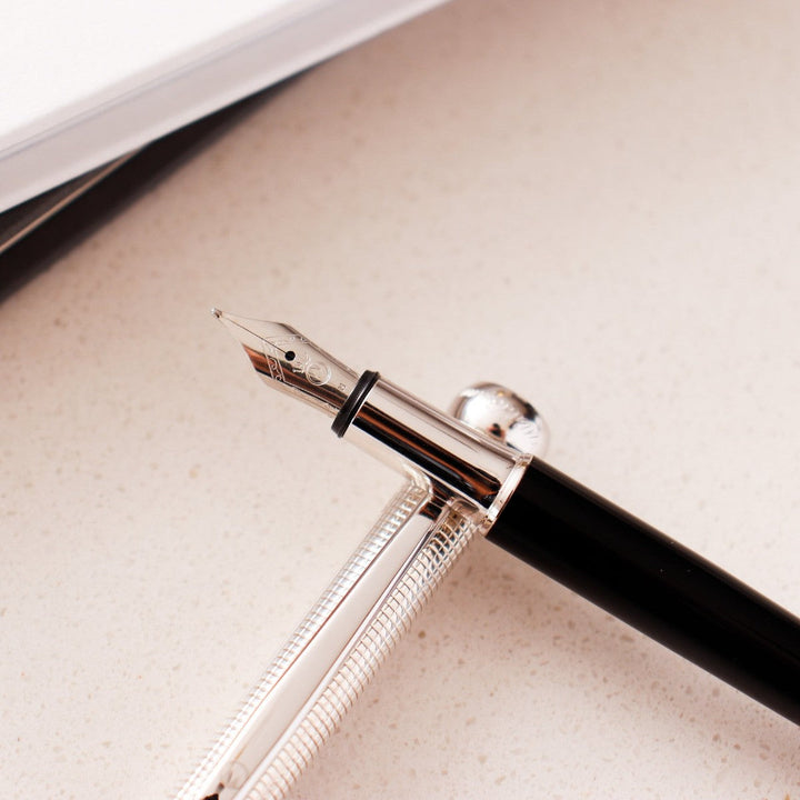 Waldmann Chess Fountain Pen - Steel