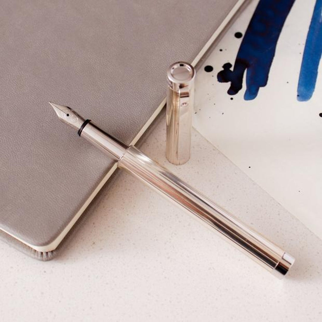 Waldmann Cosmo Fountain Pen - Silver - Steel