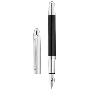 Waldmann Pocket Fountain Pen - Black - 18K Gold