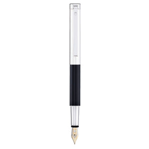 Waldmann Cosmo Fountain Pen - Black - Steel