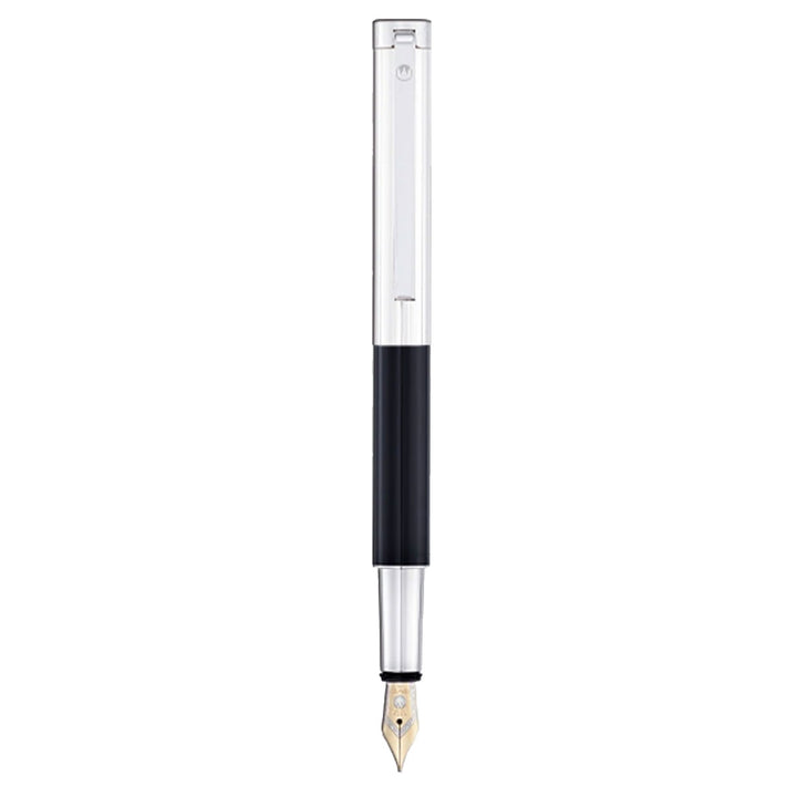 Waldmann Cosmo Fountain Pen - Black - Steel