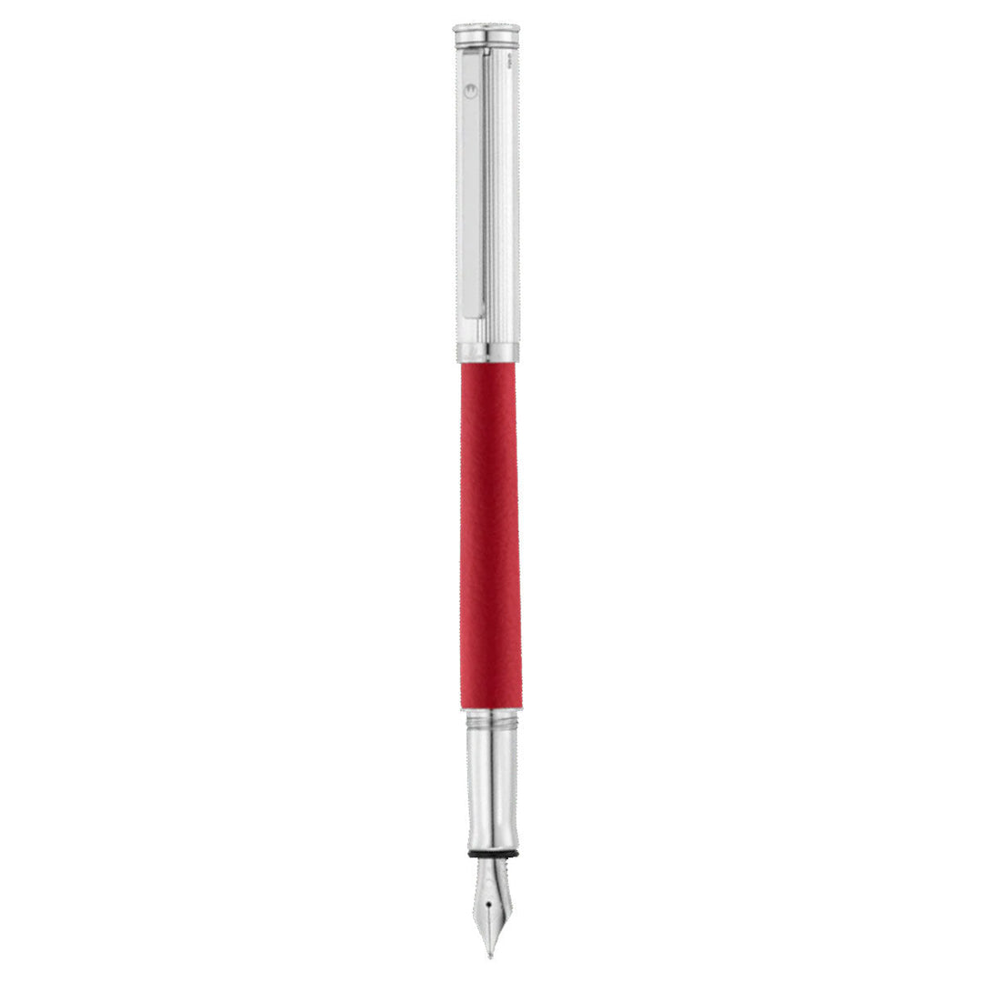 Waldmann Solon Fountain Pen - Oriental Red - Steel