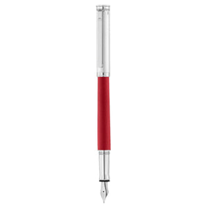 Waldmann Solon Fountain Pen - Oriental Red - Steel