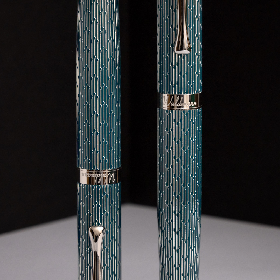 Waldmann Tango Imagination Limited Edition Fountain Pen - Dark Teal - 18K Gold
