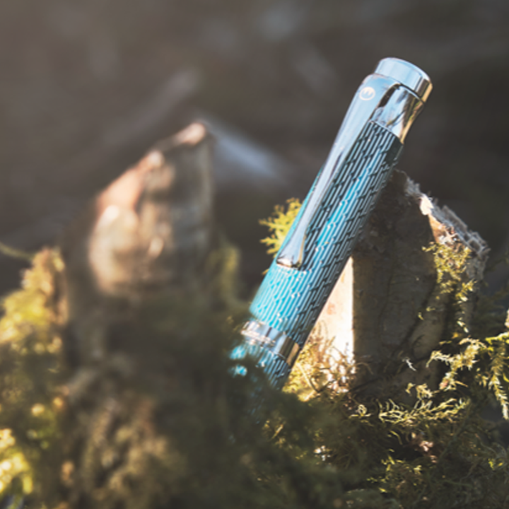 Waldmann Tango Imagination Limited Edition Fountain Pen - Dark Teal - Steel