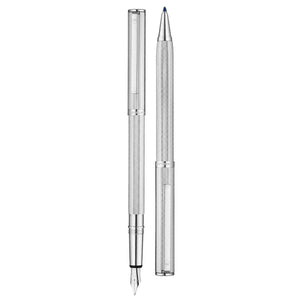 Waldmann Two-in-One Fountain and Ballpoint Pen - Steel