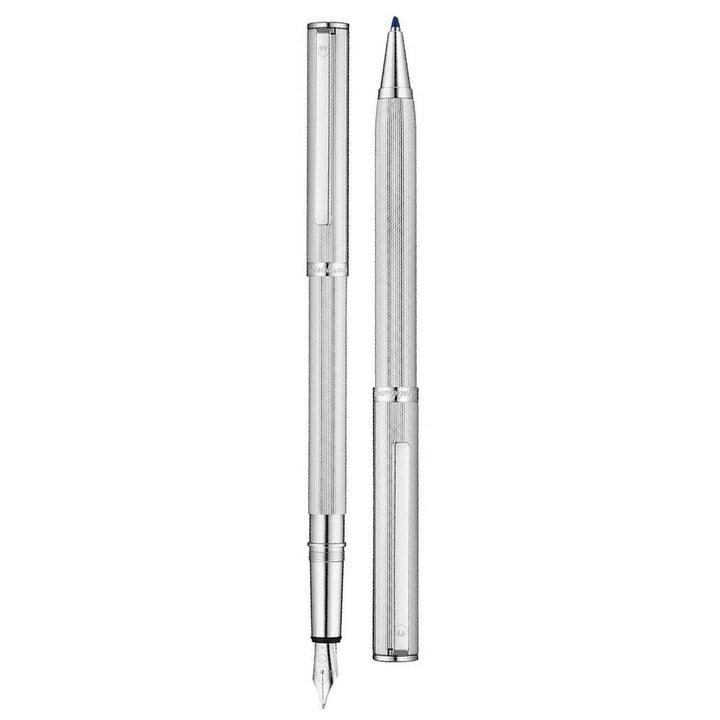 Waldmann Two-in-One Fountain and Ballpoint Pen - Steel