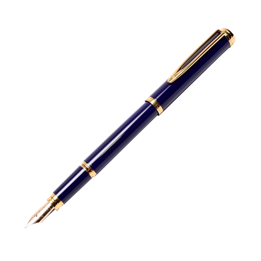 Waterman Ideal Gentleman Blue Lacquer and Gold Fountain Pen