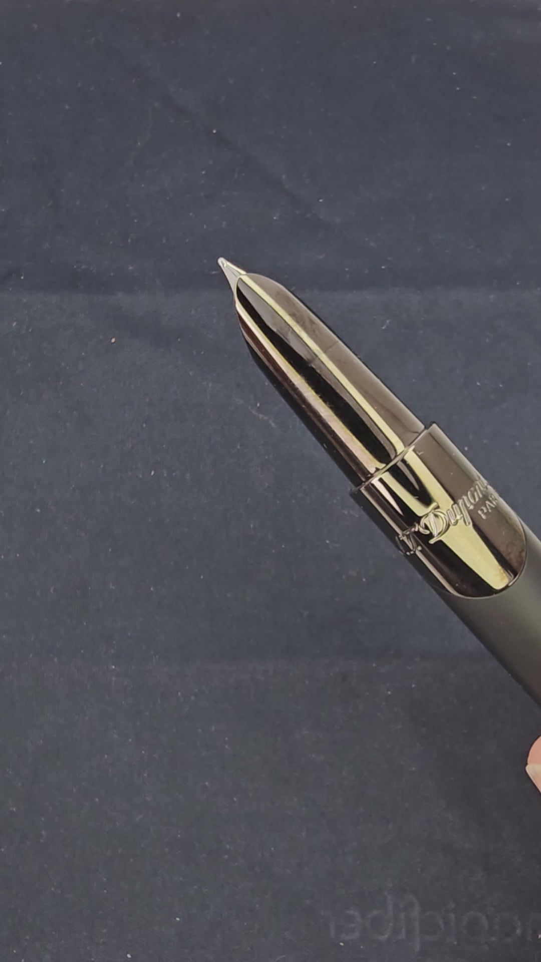 S.T. Dupont Défi Millenium Fountain Pen - Gunmetal &amp; Matte Black