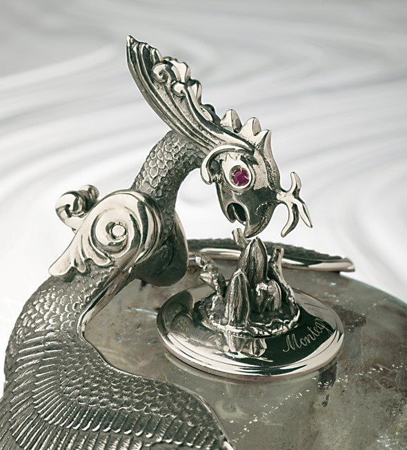 Montegrappa Eternal Bird Inkwell Sterling Silver 
