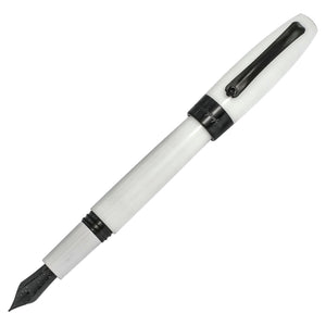 Montegrappa Fortuna Fountain Pen - White And Ruthenium