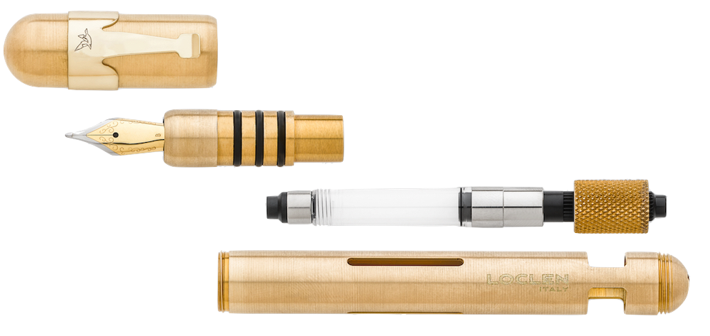 Loclen Electa Fountain Pen - Raw Brass