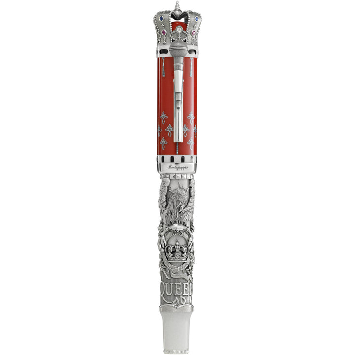 Montegrappa Queen: A Night at the Opera Rollerball Pen - Silver
