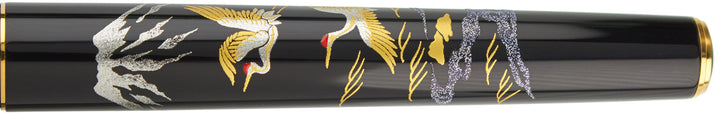 Platinum Classic Modern Maki-E Fountain Pen - Crane &amp; Mt. Fuji