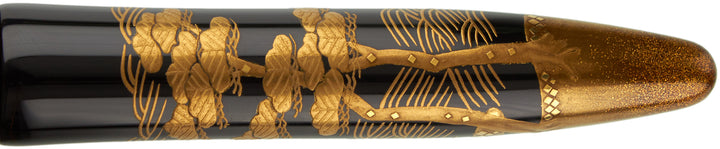 Platinum Izumo Hira Maki-E Fountain Pen - Pine Shore w/ Ocean Waves