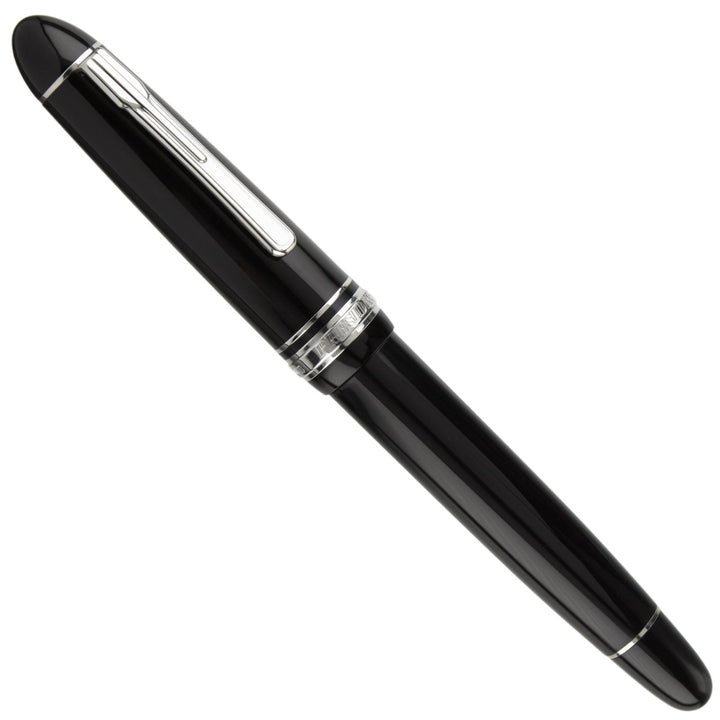 Platinum President Fountain Pen - Black w/ Rhodium Trim