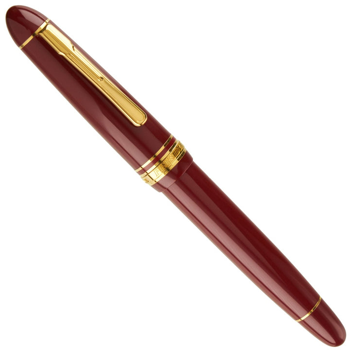 Platinum President Fountain Pen - Wine Red w/Gold Trim